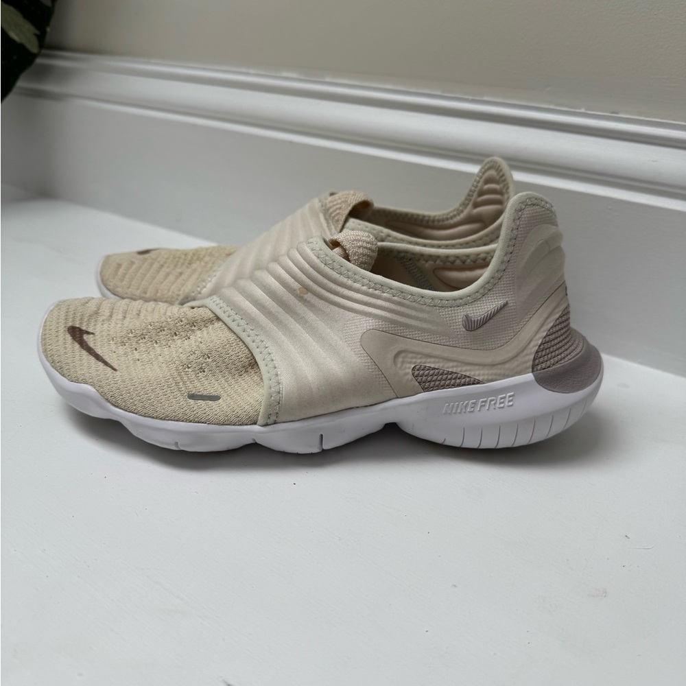 Nike Kids' Slip-On Athletic Shoes in Beige